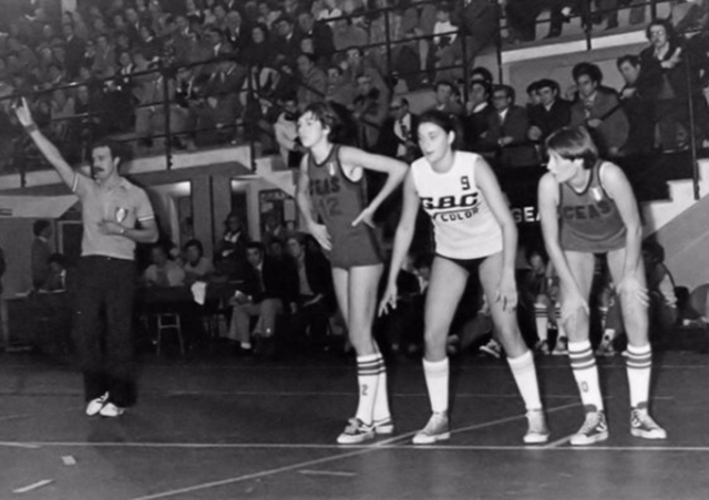 Michela Ceschia tra Daniela Cesati e Marina Re, a Sesto contro il Geas